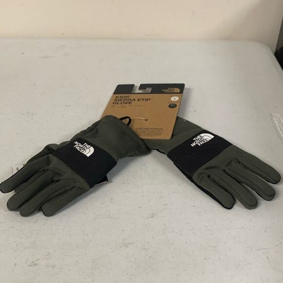 The North Face Other - THE NORTH FACE Kids' Sierra Fleece Etip Gloves, New Taupe Green, Large